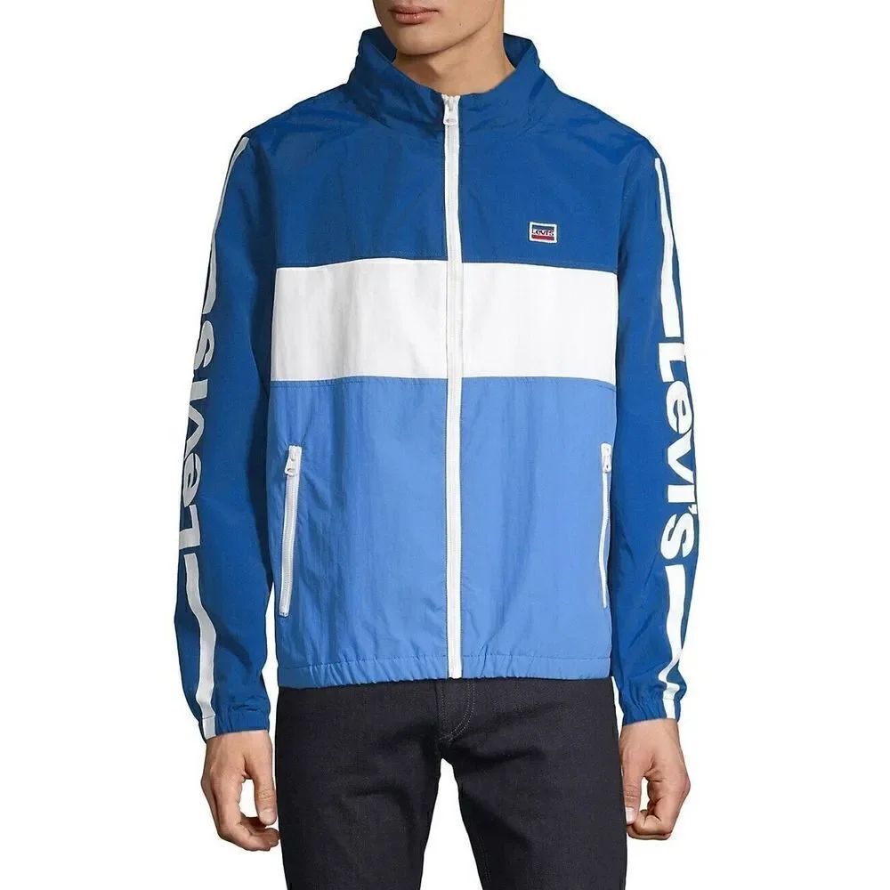 Levi's Colourblock Stand Collar Jacket Men's Size Medium Windbreaker Jacket